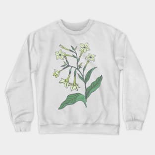 Jasmine tobacco floral pattern Crewneck Sweatshirt
